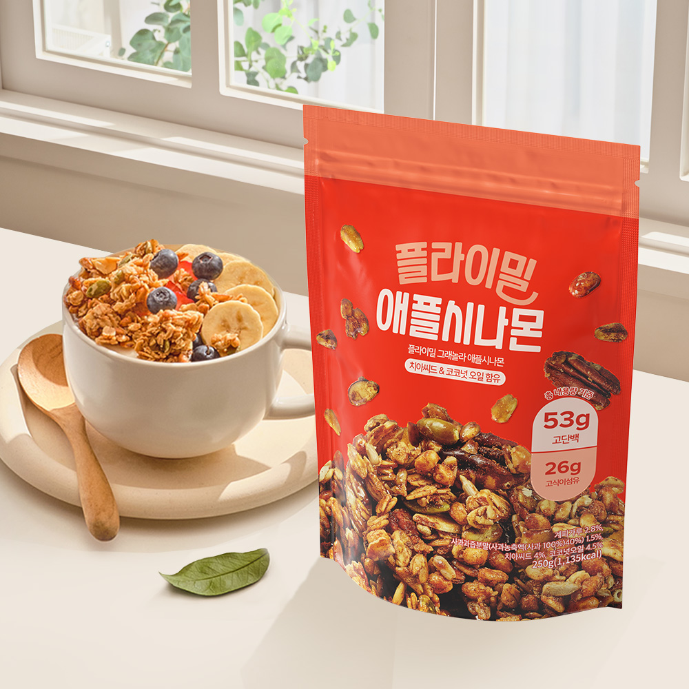 플라이밀 그래놀라 애플시나몬