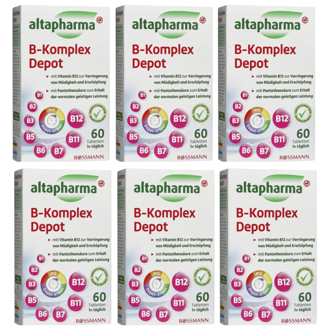 altapharma B-Komplex Depot 알타파마 비타민B 콤플렉스 60정 6개