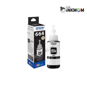 T6641 (엡손 664) 검정 정품잉크 L100 L110 L120 L121 L200