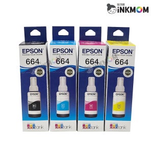 T6641 T6642 T6643 T6644 (엡손 664) 정품잉크 4색 SET