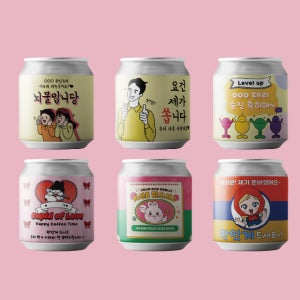[레터링캔커피]찌그러지지 않는 수제캔커피 팝업스토어 기업행사 웰컴드링크 주문제작 아메리카노