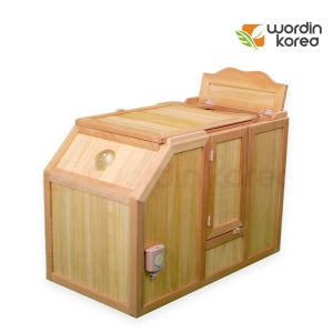 건식반신욕기 윌딘명작 WH-930 스팀 원적외선 편백나무 가정용 1인사우나 히노끼