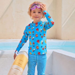 [따블리에] 스마일크림 래쉬가드 세트