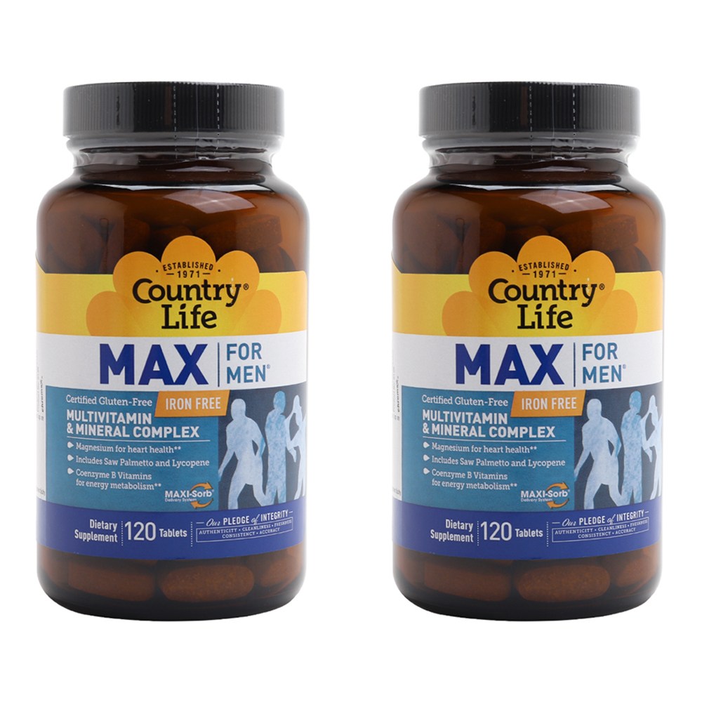 <b>컨트리라이프</b> 맥스 포 맨 <b>쏘팔메토</b> 종합비타민 120정 2개