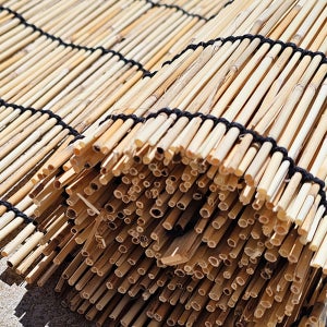 천연 갈대발 75cm x 90cm 햇빛 가리개 베란다 난간 테라스 블라인드 가림막