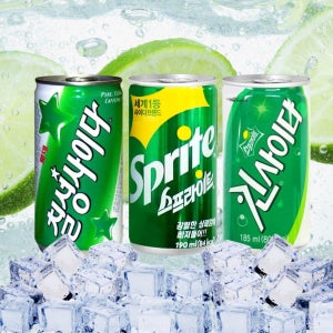 칠성사이다 스프라이트 킨사이다 190ml 각 10캔 총 30캔 미니캔 캔음료 음료수