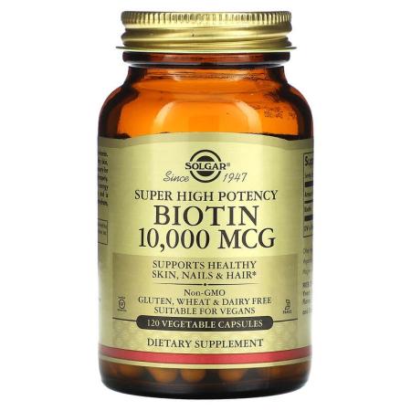 솔가 슈퍼 고효능 비오틴 10000mcg 베지 캡슐 120정