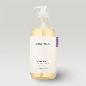나인밀라 퓨어히노끼 바디워시 블랙베리향, 1L, 1개