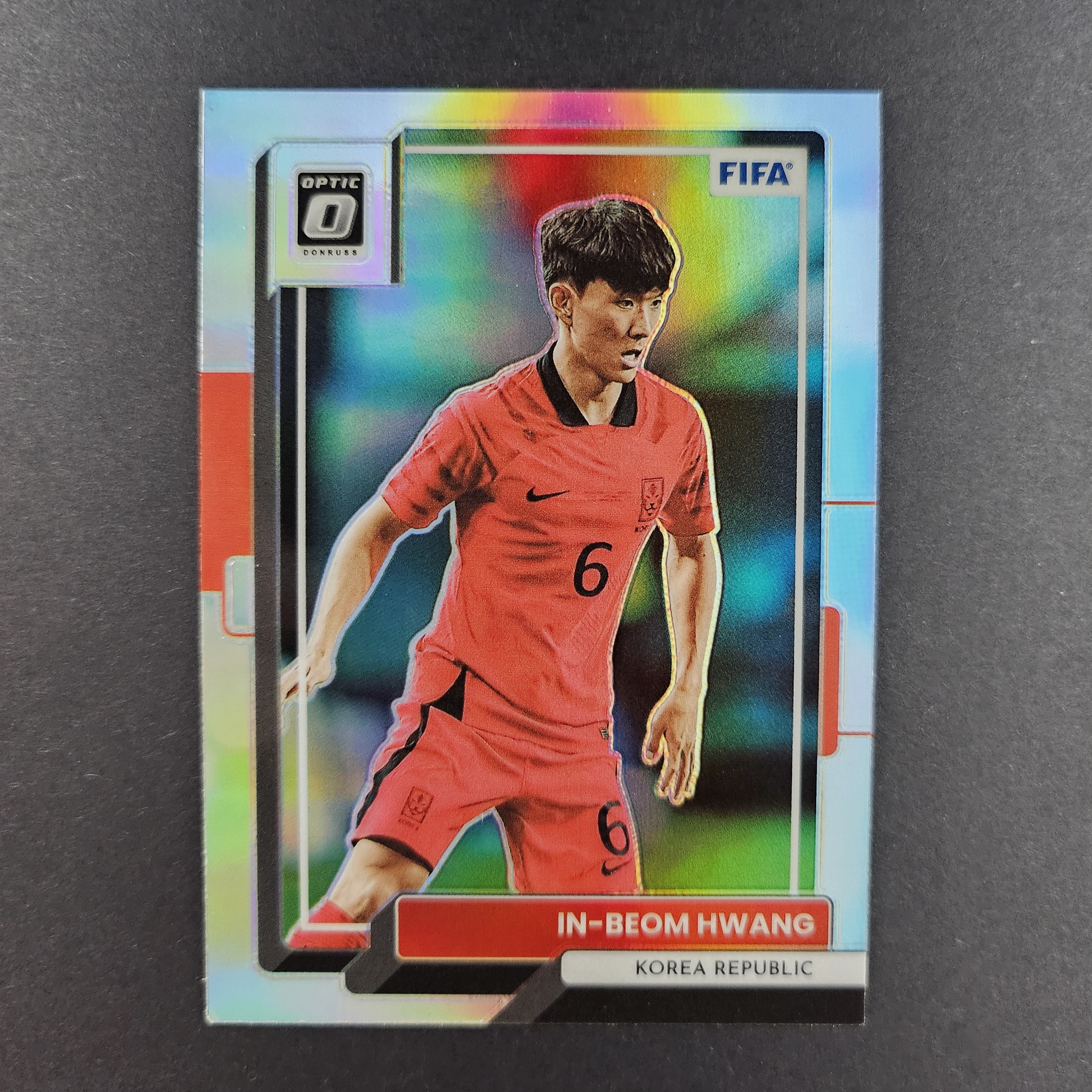 황인범 옵틱 홀로 카드 돈러스 22-23 파니니 돈러스 황인범 축구 카드 홀로 panini donruss optic holo in beom hwang