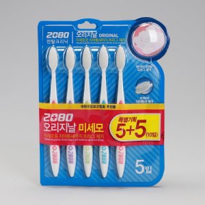 애경산업 칫솔 2080 오리지널 미세모 5P+5P 1세트