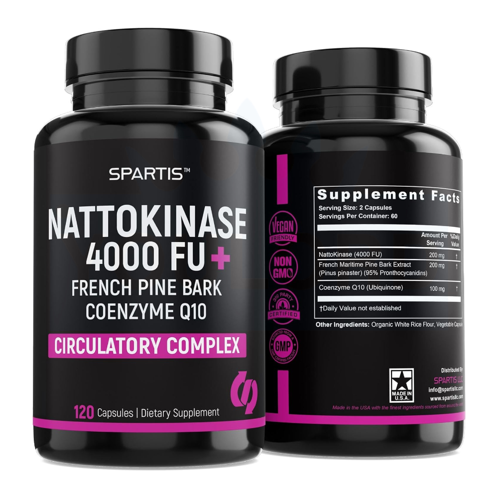 SPARTIS 나토키나아제 COQ10 <b>나토키나제 4000FU</b> 120캡슐