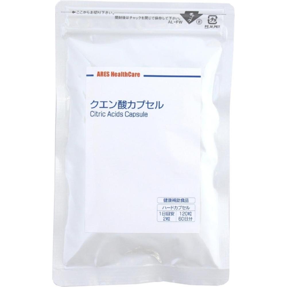 Ares Healthcare 아레스 <b>헬스케어 구연산</b> 캡슐 120정 60일분
