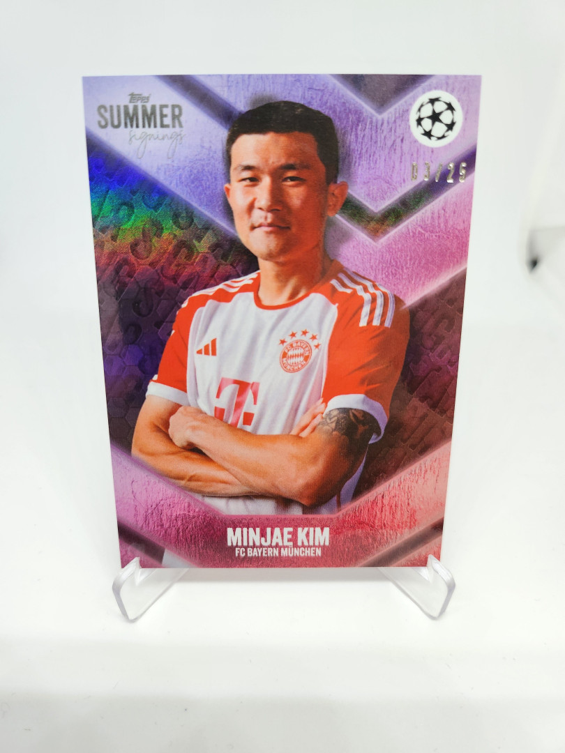 2023 Topps Summer Signings UCC 25장 한정판 김민재 축구 카드