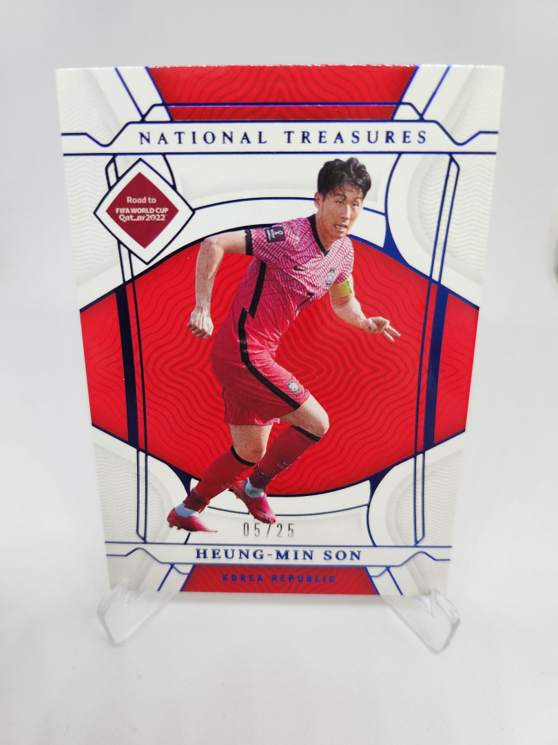 2022 National Treasures WC 25장한정판 손흥민 월드컵 국가대표 축구카드