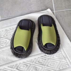 국산 청소슬리퍼 극세사 걸레슬리퍼 청소실내화 라이트그린