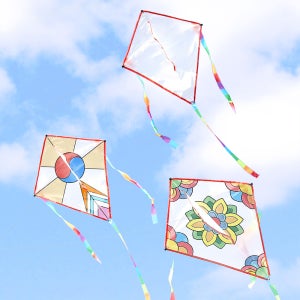 민화샵 가오리연 연만들기 설날놀이 전통만들기 유치원활동 얼레포함 11개1세트