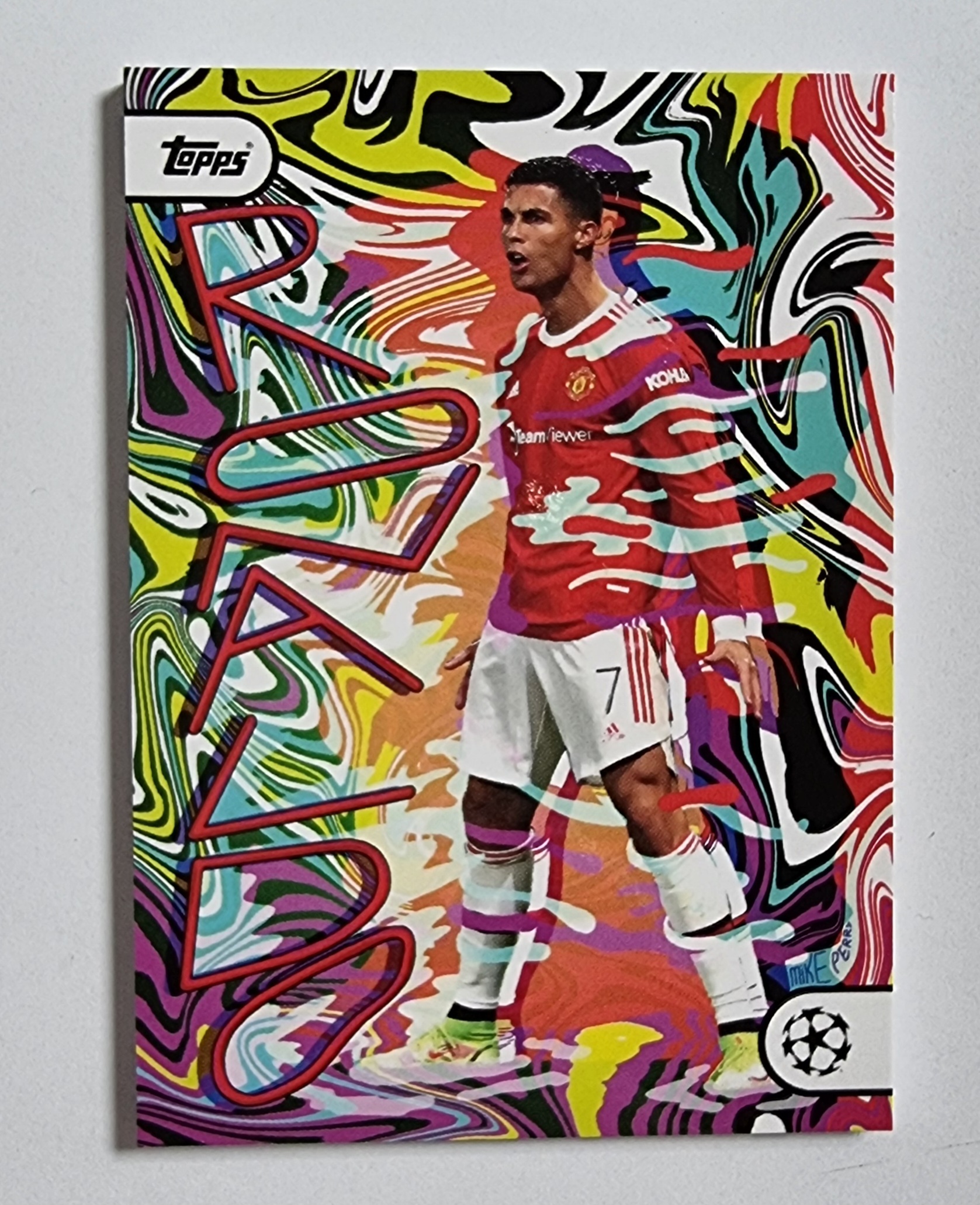 크리스티아누 호날두 설명필독 2022 Topps Project 22 Cristiano Ronaldo Mike Perry Manchester United 탑스 축구카드