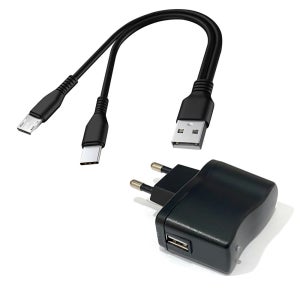 가정용 5V 1A+2in1 멀티커넥터 충전기 케이블 c타입 마이크로5핀