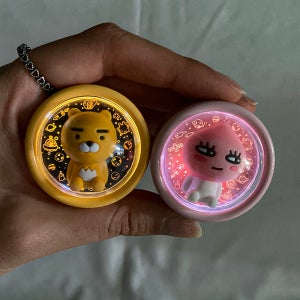 카카오 프렌즈 피규어 LED 조명 차량용 자동차 선물 방향제 라이언 어피치