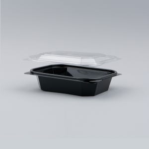 DL-204 투명 검정 백색 - 600개 SET - 밀키트용기 반찬 샐러드