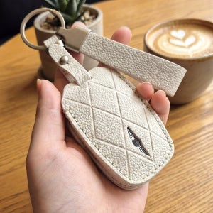 메탈각인 자동차 키 케이스 가죽 홀더 커버 스마트 차키 현대 기아 제네시스