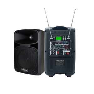 그레이스 EG-210 행사 공연용 버스킹 휴대용앰프 색소폰 무선 이동식앰프스피커