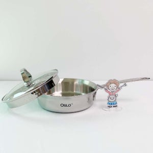 OSLO 오슬로 바이젠 통5중 스텐 오믈렛팬 인덕션 편수 냄비 IH 이유식 밀크팬 16cm