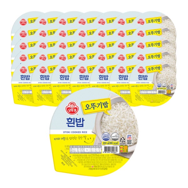 오뚜기 맛있는 오뚜기밥 흰밥 200g 18개+오뚜기밥 흰밥 200g 18개 외 15종 1BOX