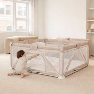 아이팜 폴더블 패브릭 베이비룸 유아 낙상방지 안전가드 140x150cm