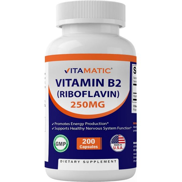 <b>비타민B2</b> 250mg 200캡슐 에너지 서포트