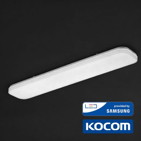 코콤 국산 슬림 LED 주방등 고급형 60W 삼성칩 주방 조명 전등 등기구 일자 인테리어