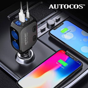 차량용 2구 시가잭 180W PD포트 시거소켓 고속 충전기 ATS-105