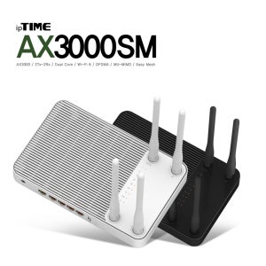 ipTIME AX3000SM WiFi 6 기가비트 와이파이 공유기 메시 무선 유무선 인터넷