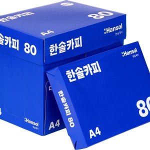 한솔제지 A4용지 복사용지 80g 2박스 5000매
