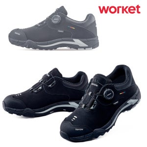WORKET-203 워킷 4목 경량 다이얼 천연소가죽 심파텍스 방수내피 누벅 현장화 캐주얼