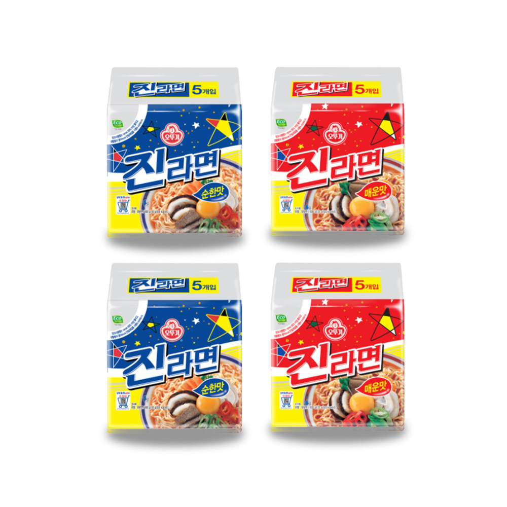 진라면 매운맛 순한맛 라면킹