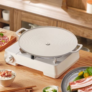 멀티 그리들 코팅 불판 그릴 손잡이 그리들팬 가방 세트 원형 고기 삼겹살불판