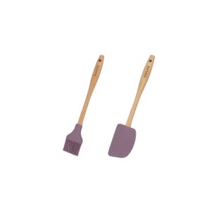 우드핸들 실리콘조리기 1+1 브러쉬+스파츌라