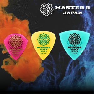 MASTER8 JAPAN 인피닉스 하드폴리쉬 러버그립 통기타 일렉기타 피크