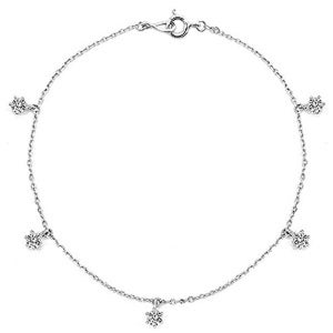 14K 18K 1부 모이사나이트 여자 금 팔찌 참 팔찌