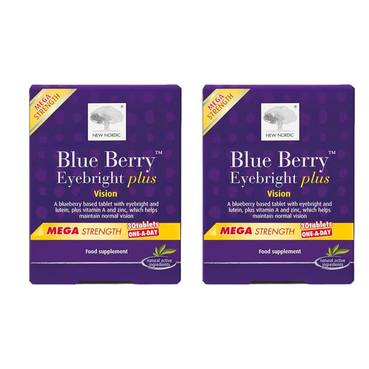 뉴노르딕 블루베리 <b>아이브라이트 플러스</b> 비젼 루테인 비타민A 징크 아연 30정 2팩 New Nordic BlueBerry <b>Eyebright Plus</b>