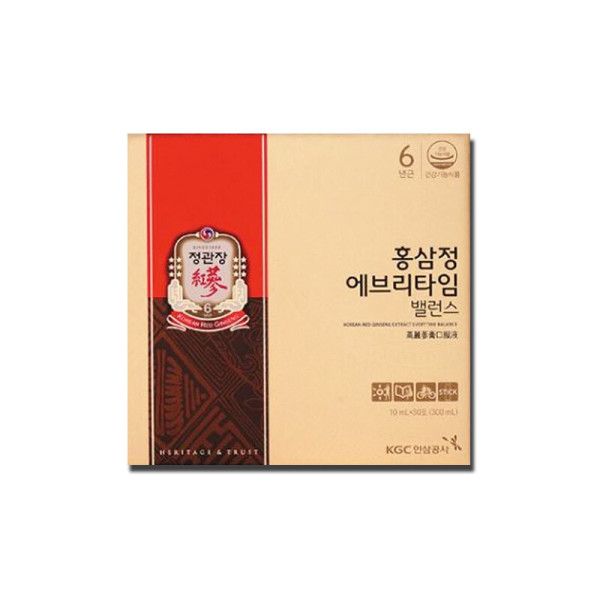 <b>정관장</b> 홍삼정 에브리타임 밸런스 10ml x 30개입 1개