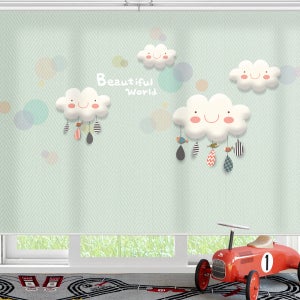 PS206 아이방 롤스크린 그림 디자인 아기방 하늘 구름 블라인드 방염 암막 제작가능