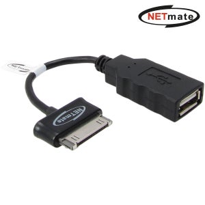 강원전자 넷메이트 갤럭시탭(10.1/8.9 전용) USB OTG 케이블(블랙) NM-OTG-03GTBK