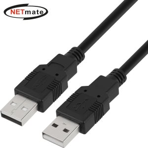 강원전자 넷메이트 USB2.0 AM-AM 케이블 2m (블랙) NMC-UA220BK