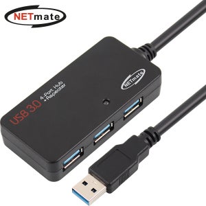 강원전자 넷메이트 USB3.0 4포트 허브 + 리피터 5m NMC-LA305