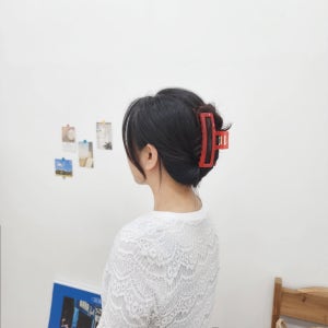 아즈나브르 그랭드보떼 11.5cm 대형 스퀘어 올림 머리 헤어 명품 집게핀