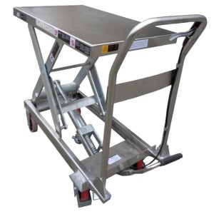 UDT 수동 테이블 리프트 트럭 MT-30S 250kg 스텐 304 스테인리스 유디티