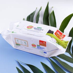 3M 베이킹소다 물걸레청소포 항균 일회용 캡형 청소용물티슈 대형 37x20cm 30매