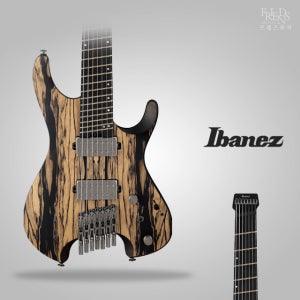 아이바네즈 QX527PE NTF 7현 연주용 일렉기타 헤드리스